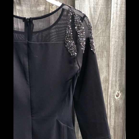 NWOT Black/beaded Coctail Dress - Picture 4 of 4